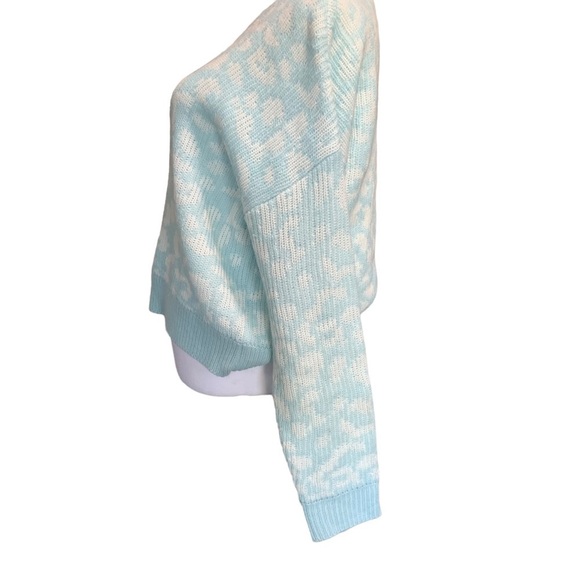 John + Jenn Leopard Print Knit Sweater Sz: XS - Picture 4 of 6